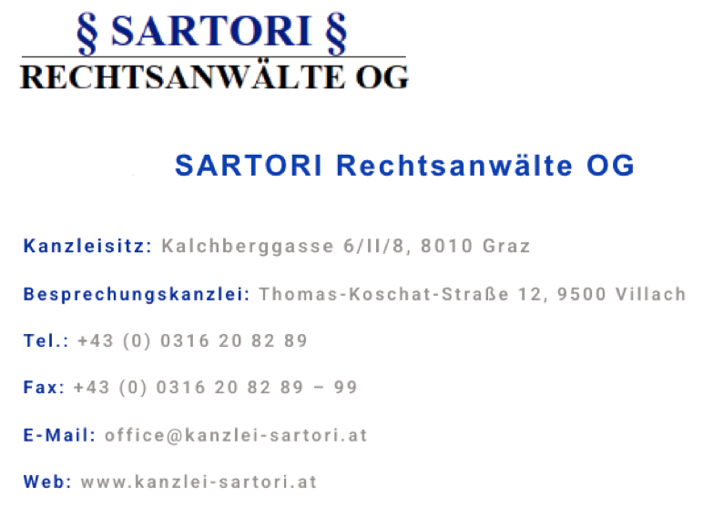 Anwalt Sartori